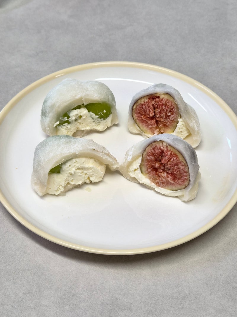 목포 두바이맛집 디저트맛집 [카페버닝] 샤인머스켓 요거트 찹쌀떡, 무화과 요거트 과일찹쌀....