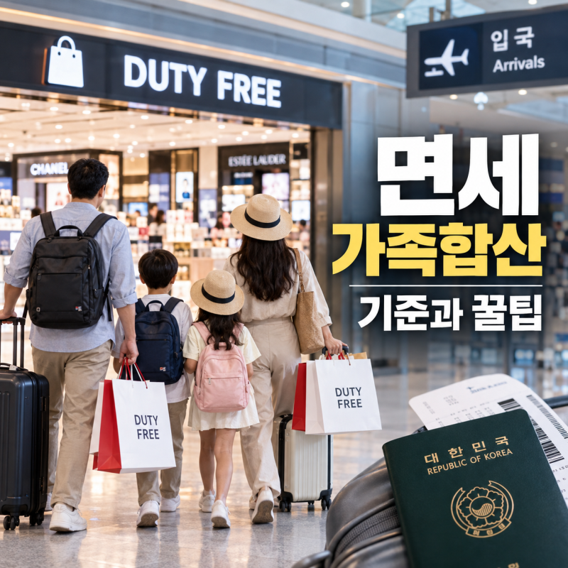 면세 가족합산 기준: 실수 없이 가족끼리 면세품 나누는 꿀팁