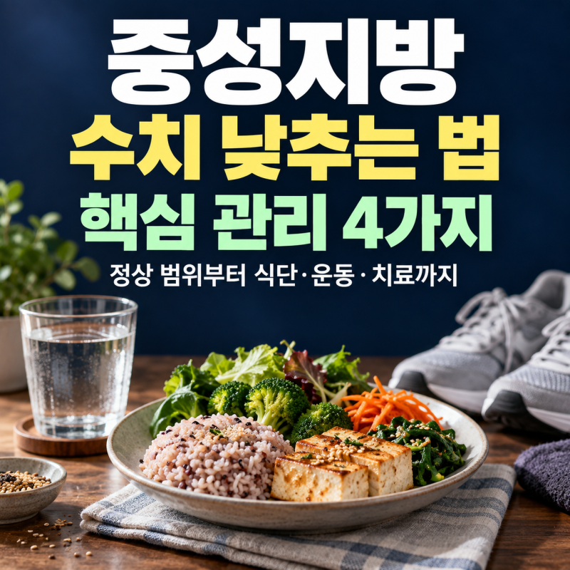 중성지방 수치 낮추는법 정상 범위부터 검증된 핵심 관리법 4가지