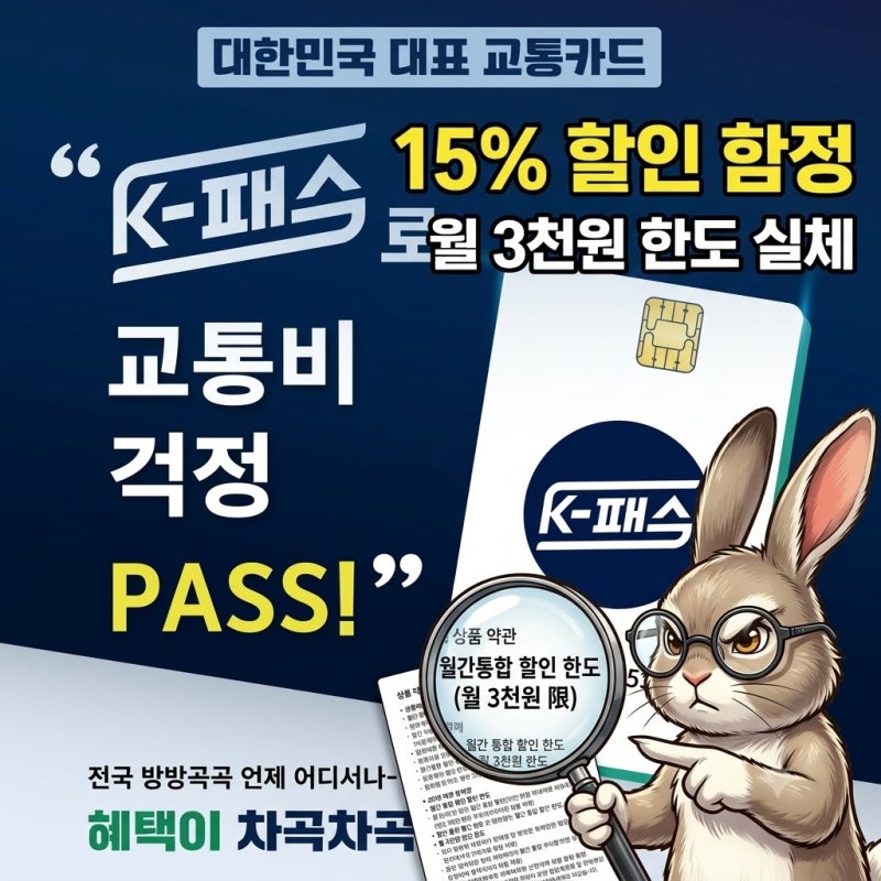 "15% 할인에 낚였다?" K패스 체크카드 3종 혜택 까보니
