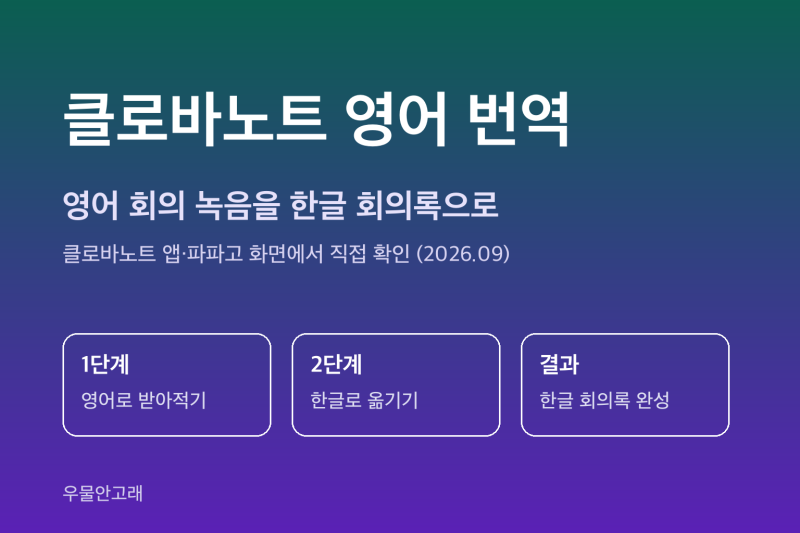 클로바노트 영어 번역 | 영어 회의 녹음을 한글 회의록으로 만드는 4단계