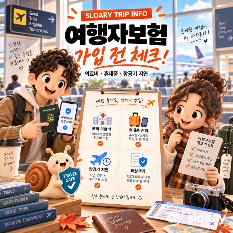 해외여행자보험 가입 전 체크｜의료비·휴대품·항공기 지연 어디까지 보장될까?