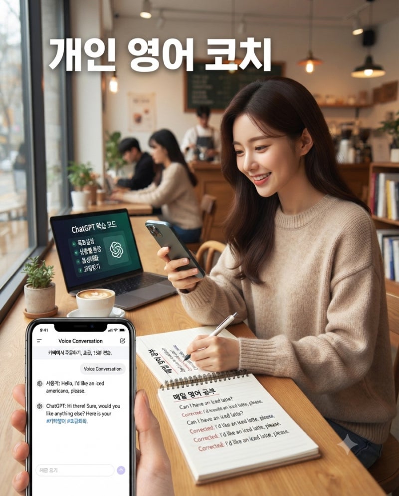 챗지피티로 영어 공부하는 방법, 실제 프롬프트와 매일 실력 느는 꿀팁