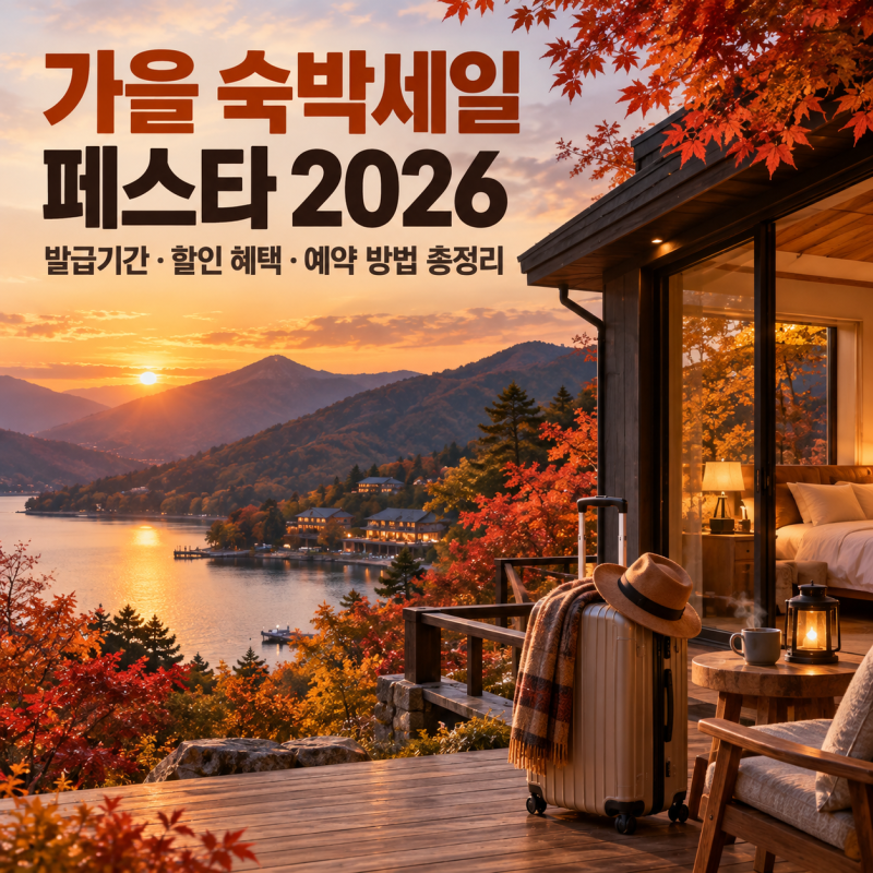 가을 숙박세일 페스타 2026 발급기간 할인 혜택 예약 방법 총정리