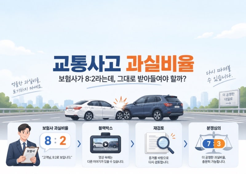 [교통사고, 법이 필요한 순간 2편] 보험사가 과실비율 8:2라는데, 그대로 받아들여야 할까? 내 ....