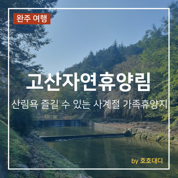 완주 고산자연휴양림 가족휴양관 5인실 숙소 후기