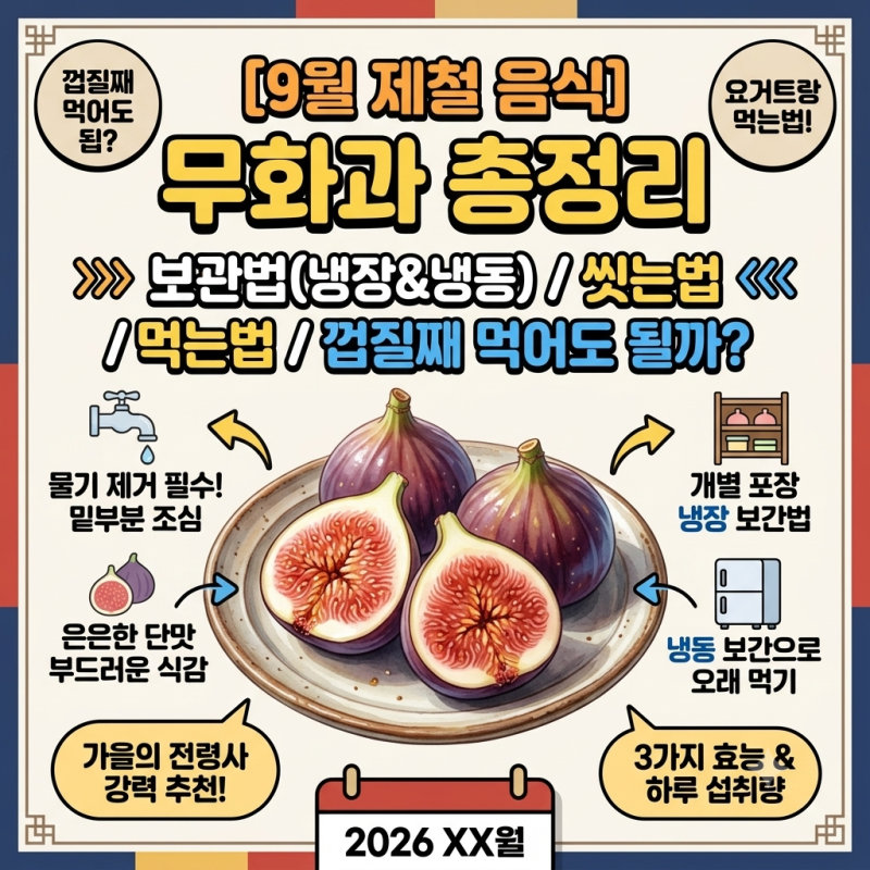 무화과 보관법 씻는법 먹는법, 껍질째 먹어도 될까? 총정리