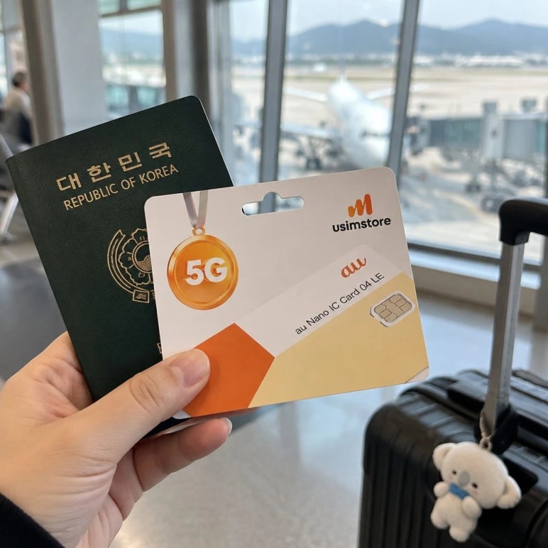 일본유심 5G 무제한 4일 후쿠오카 도쿄 오사카 KDDI 로컬망 유심칩구매 가이드
