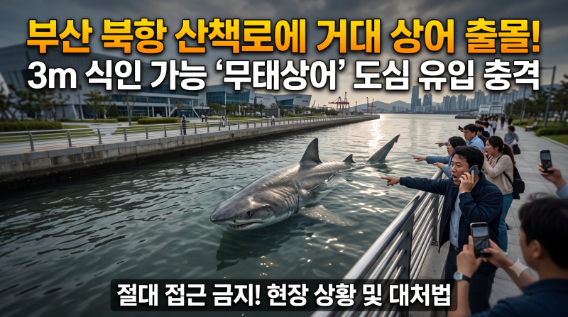 부산 상어 출몰 종류는? 무태상어 공격성 및 대처법 총정리
