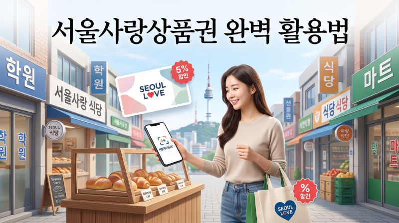 생활비 방어의 핵심, 2026 서울사랑상품권 완벽 활용 가이드 (7% 페이백의 비밀)