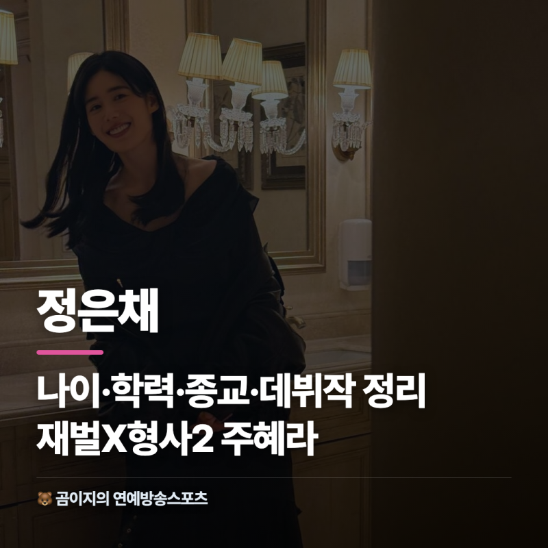 정은채 배우 나이 학력 종교 데뷔작, 재벌X형사2 주혜라로 정리했습니다