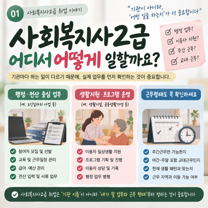 사회복지사2급 취업, 자격증만 있으면 바로 일할 수 있을까요?
