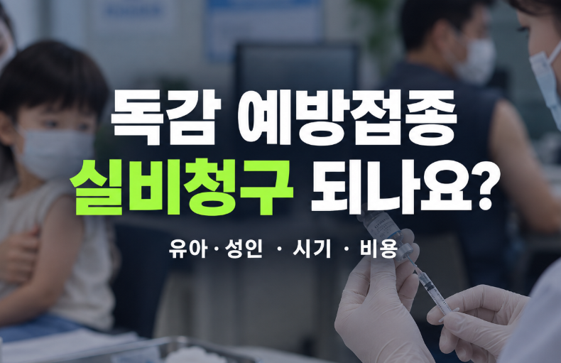 "독감 예방접종 실비청구 되나요?" 유아·성인, 시기, 비용, 가격 정리