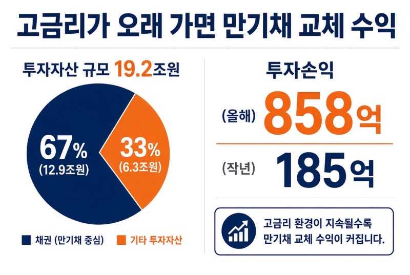고금리가 오래가면 왜 보험주인가 — 미래에셋생명이 돈을 버는 세 갈래 (2026 상반기)