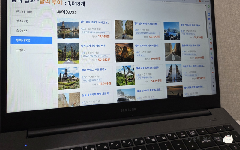 발리 신혼여행 투어 예약, 자유여행으로 고른 투어상품과 예약 전 체크할 것