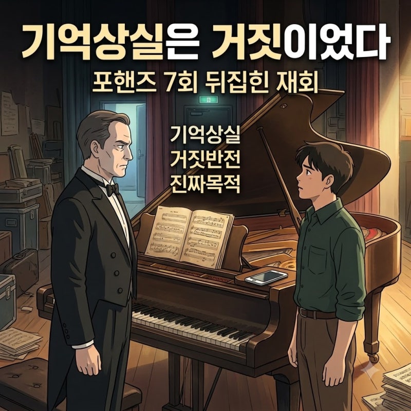 이준영 기억상실 거짓말 韓귀환, 포핸즈 7회 반전과 최정요의 진짜 목적