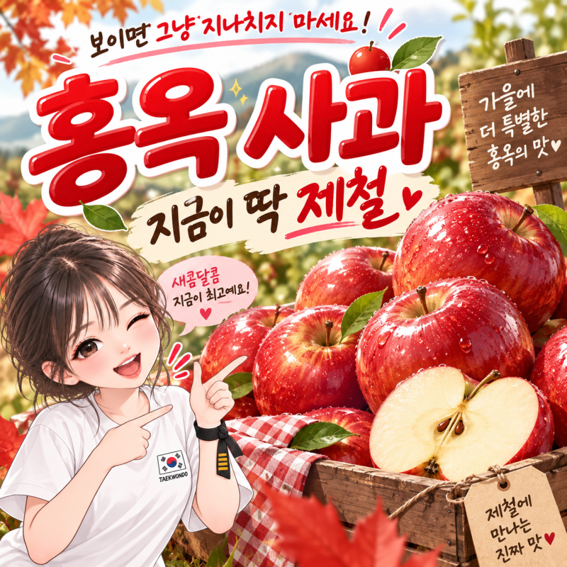 홍옥 사과 보이면 그냥 지나치지 마세요…지금이 딱 제철