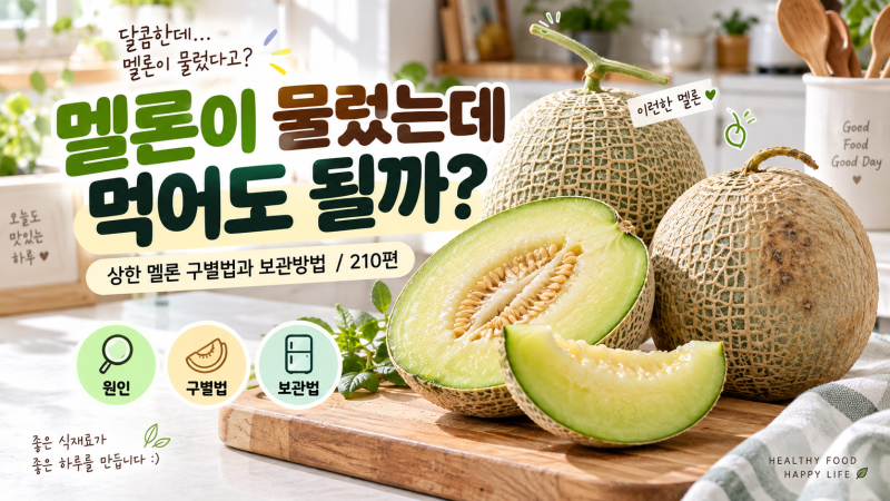 멜론이 물렀는데 먹어도 될까? 상한 멜론 구별법과 보관방법 / 210편
