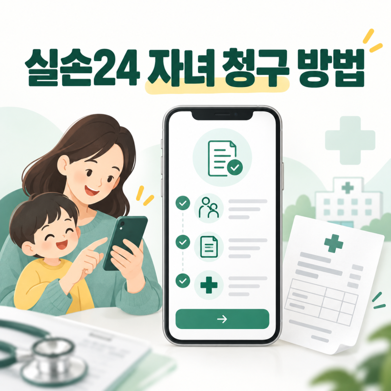 실손24 자녀 청구 방법｜미성년자 등록·진료내역 안 뜰 때 확인