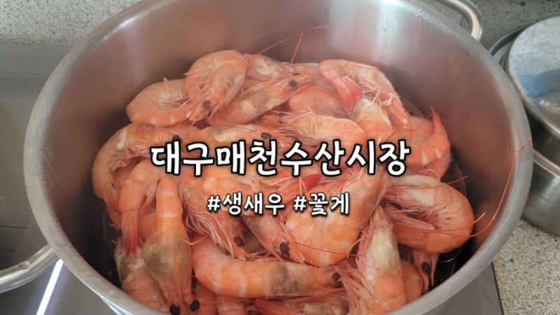 대구 매천수산시장 꽃게 생새우 전어 9월 20일 시세 가져왔어요!