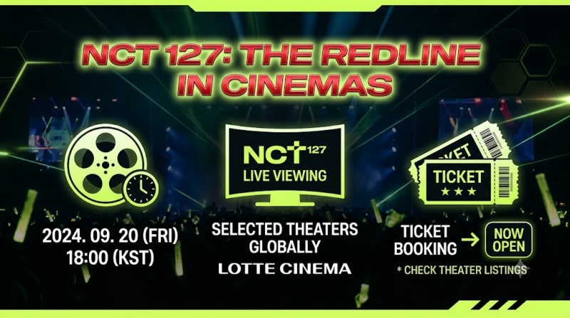 NCT 127 Concert Live Screening Schedule Overview | Lotte Cinema Live Viewing Booking Tips for September 20
