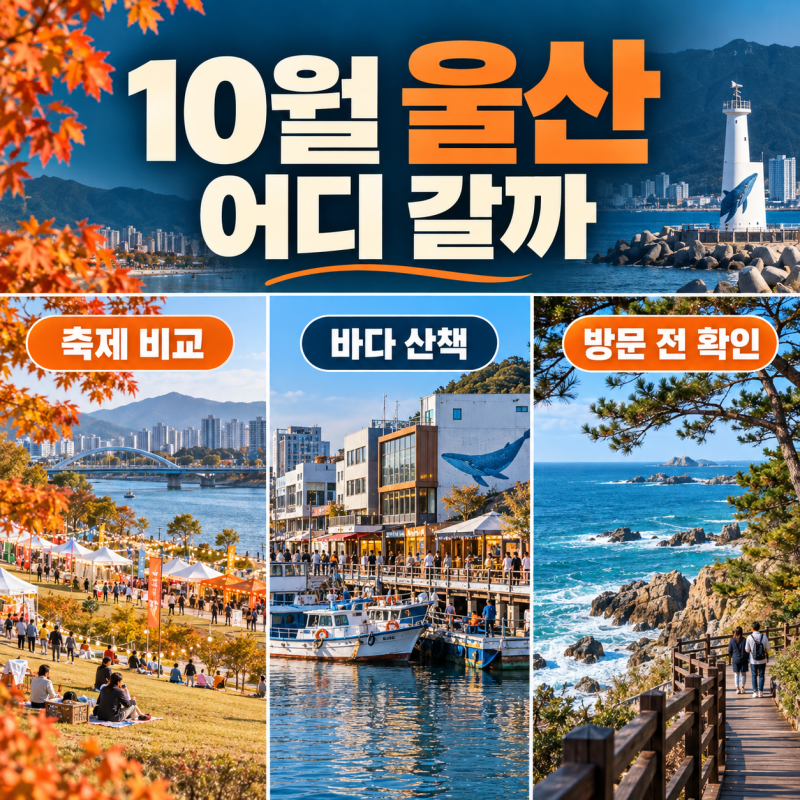 울산 가을 여행 비교, 10월 축제 일정과 공원 선택법