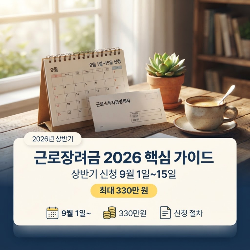 근로장려금 2026 대상 조회 기준 신청방법, 놓치기 쉬운 조건
