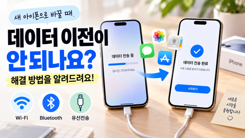 아이폰 마이그레이션 안됨 해결｜전송 멈춤·빠른 시작 오류·유심 확인