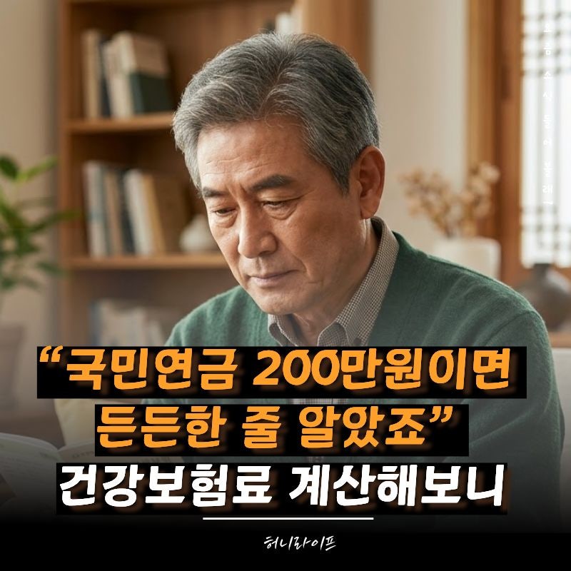 국민연금 월 200만원 받으면 건강보험료 얼마나 달라질까?