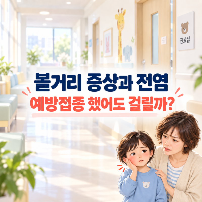 볼거리 증상과 전염, 예방접종을 했어도 걸릴까?