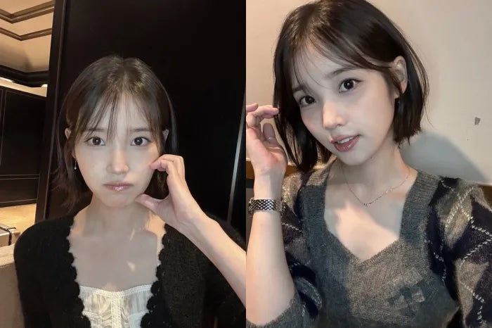 나이 숫자가 무색한 동안 미모! 아이유 33세 단발 셀카, 신곡 '이 별로부터' 활동 앞두고 깜짝 ....