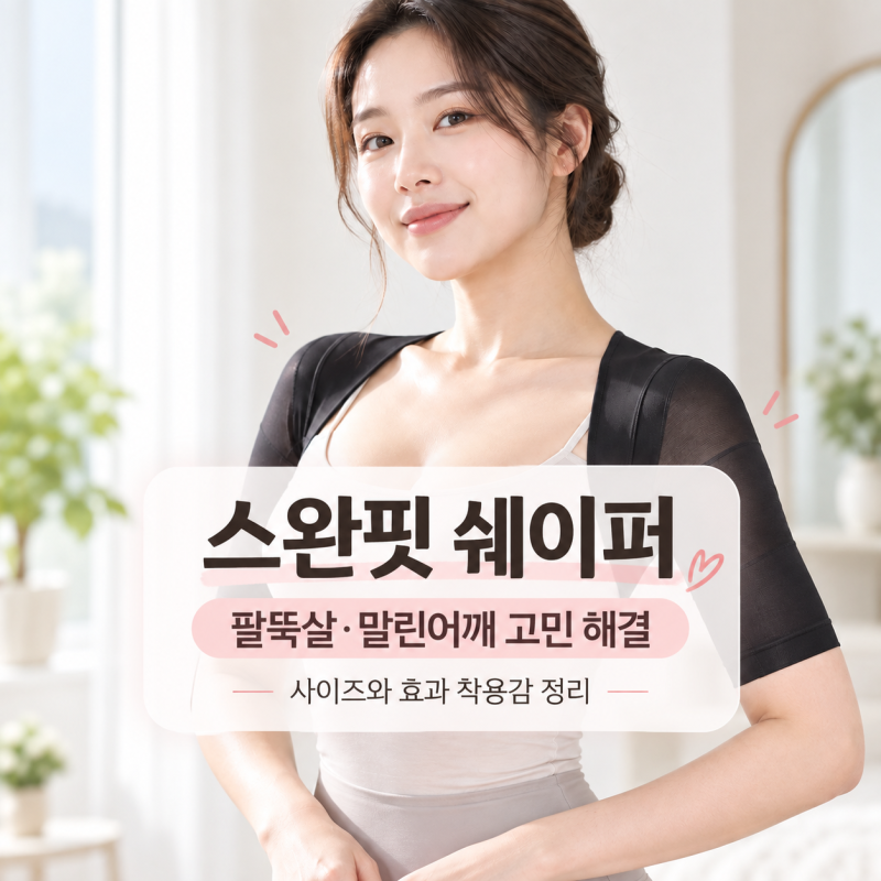 스완핏 쉐이퍼 팔뚝살 말린어깨 고민 해결 | 사이즈와 효과 착용감 정리