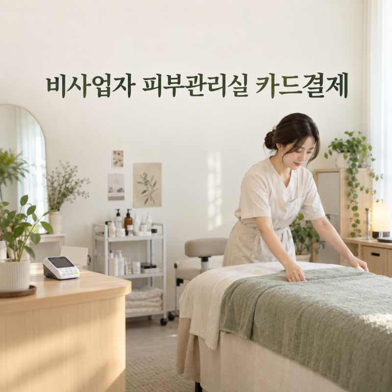 비사업자 피부관리실 카드단말기, 에스테틱 결제받는 방법!