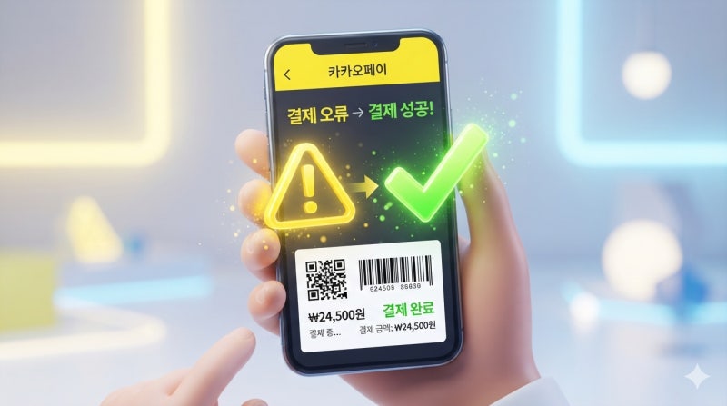 카카오페이 결제 오류 1초 해결법, 계산대에서 당황하지 않는 3가지 조치