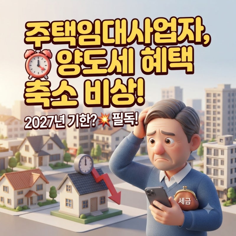 주택임대사업자 혜택 등록 양도세 세제개편