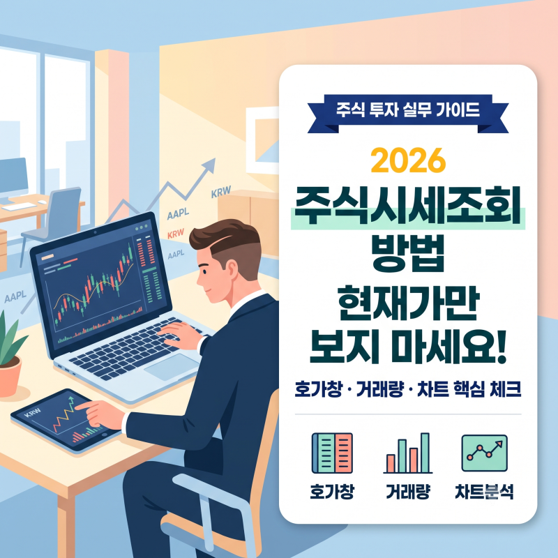 주식시세조회 방법, 현재가만 보지 말고 이것도 확인하세요