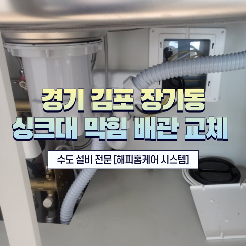경기 김포 장기동 싱크대 막힘 배관 교체까지 해야 하나요?