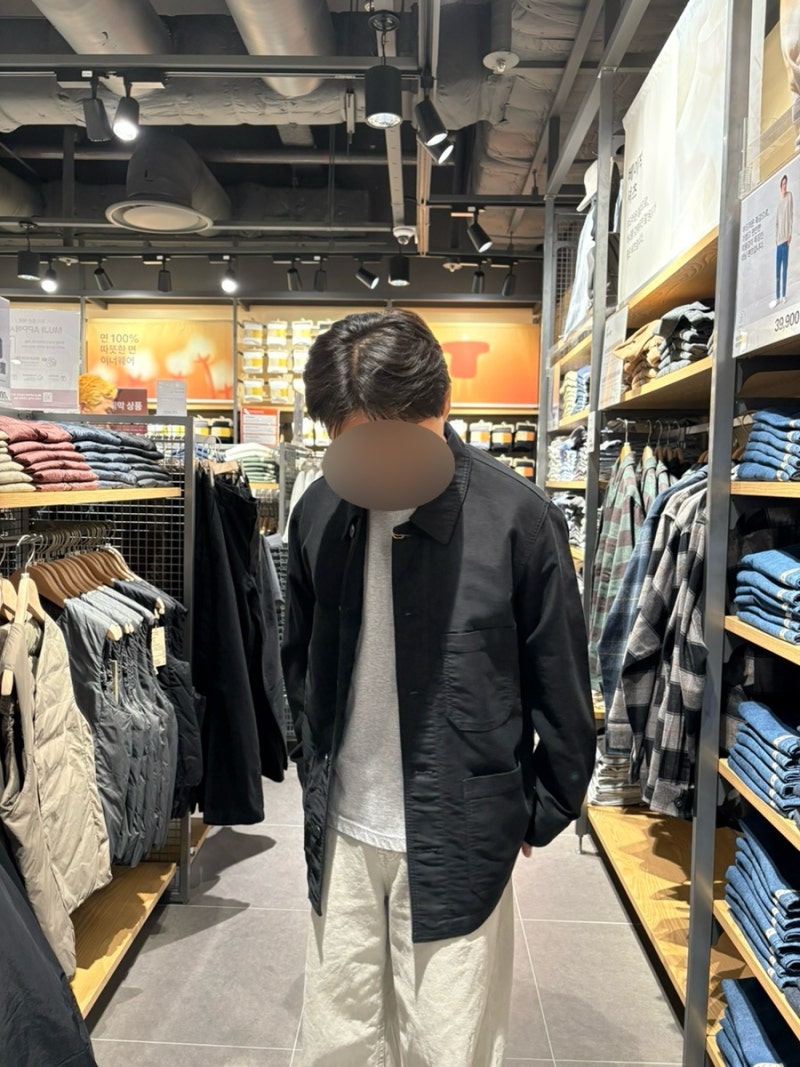 Muji 무인양품 남자 아우터(몰스킨 커버올)포터리맛 아우터