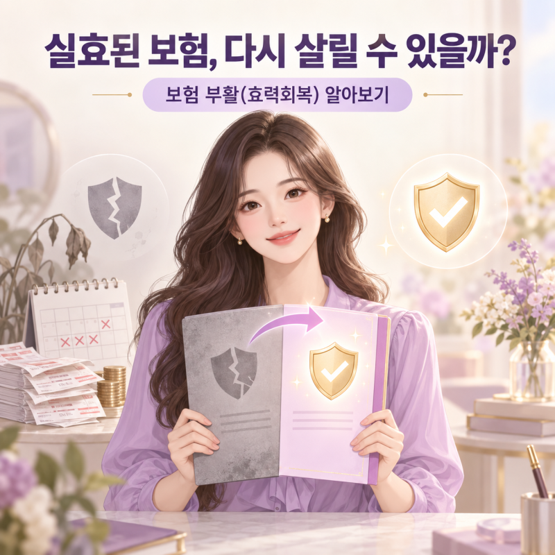 실효된 보험을 다시 살릴 수 있을까?