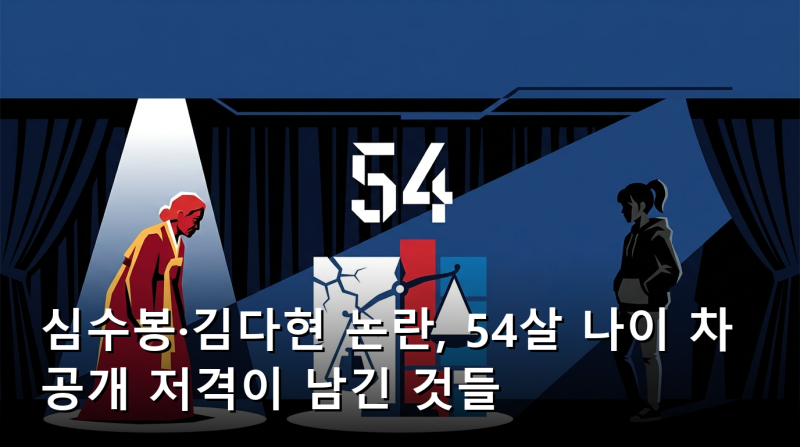 심수봉·김다현 논란, 54살 나이 차 공개 저격이 남긴 것들