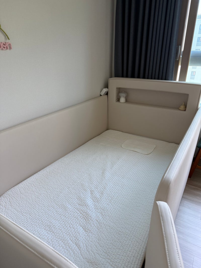 [내돈내산 후기] 뒤집기 전 아기침대 키디몽드 아이코SS 가드 높은 저상형 데이베드 구매 후....