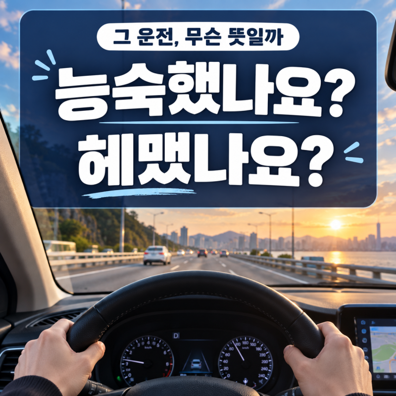 운전하는 꿈, 능숙했나요 헤맸나요 상황별 총정리