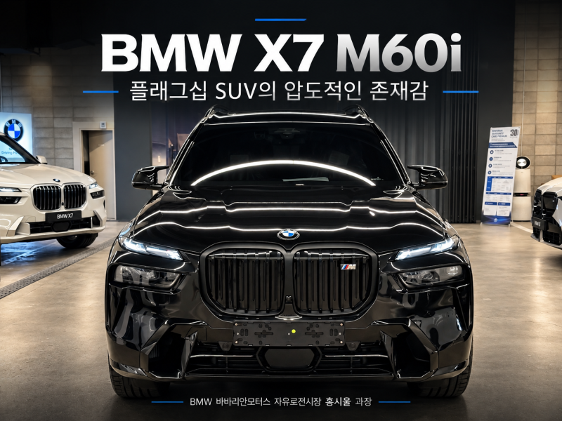 BMW X7 M60i xDrive, 플래그십 SUV가 보여주는 압도적인 존재감