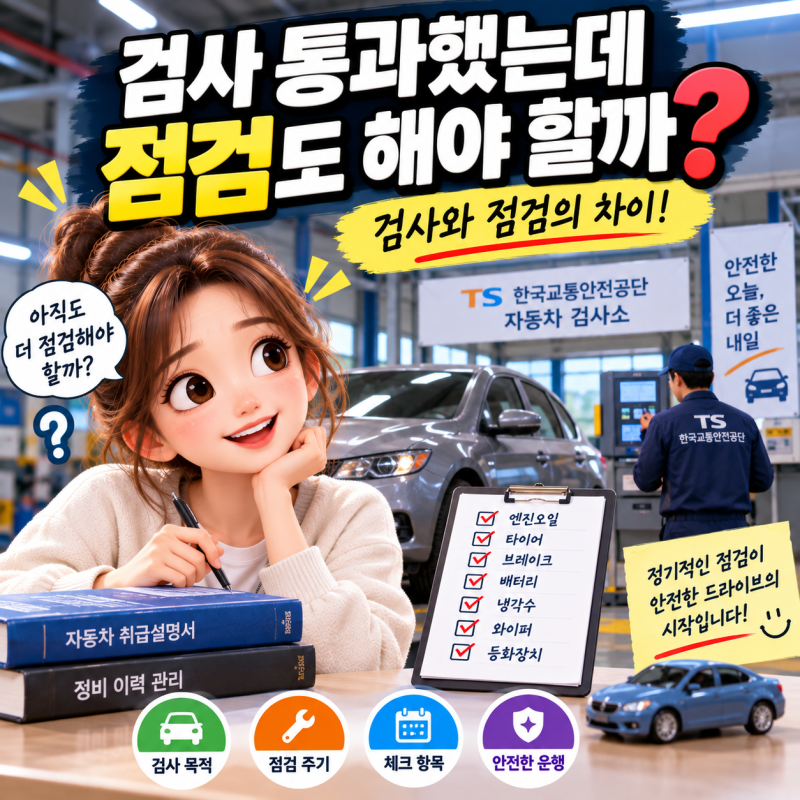 자동차 정기검사 통과했는데 정비도 해야 할까? 차량점검 주기와 종합검사 차이