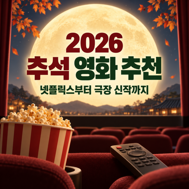 2026 추석 연휴 볼만한 영화 추천｜넷플릭스와 극장 개봉작 정리