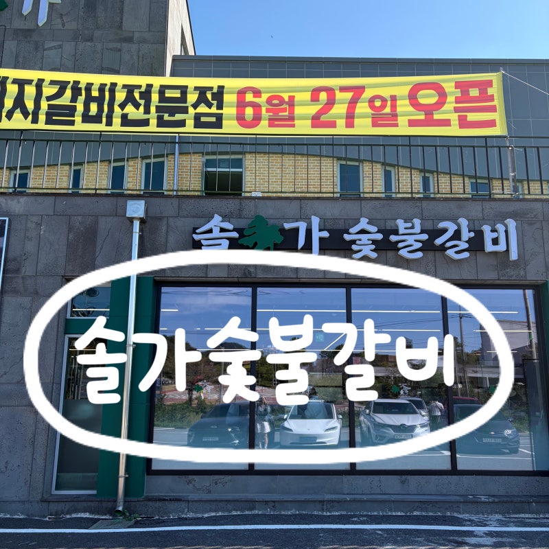 [공주 공산성 맛집] 갈비양념맛이 진한 돼지갈비집 추천 솔가숯불갈비