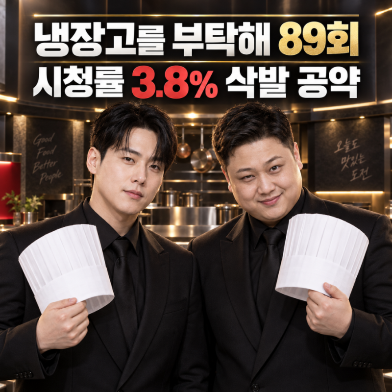 [예능] 냉장고를 부탁해 89회 권성준·윤남노｜시청률 3.8% 삭발 공약의 결말은?