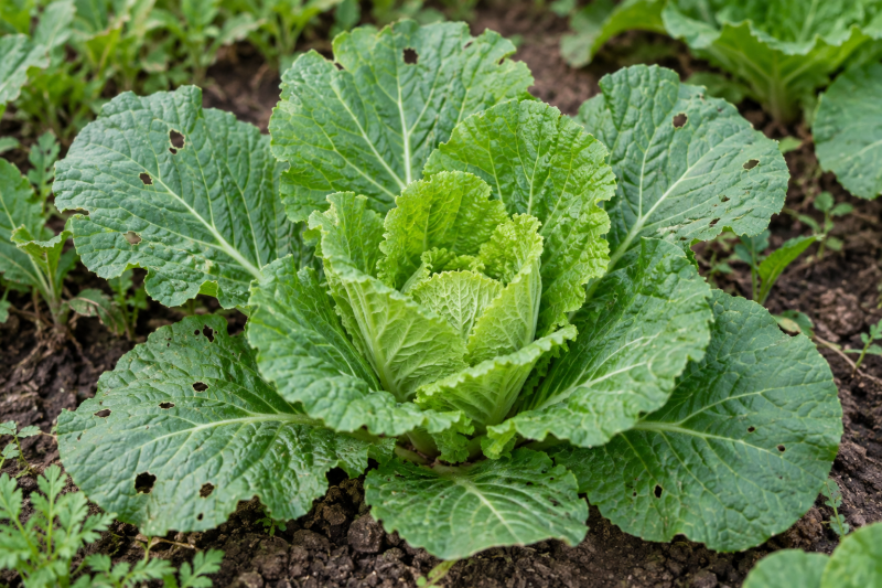 김장배추 벌레, 잎에 구멍이 났다면 바로 약을 쳐야 할까
