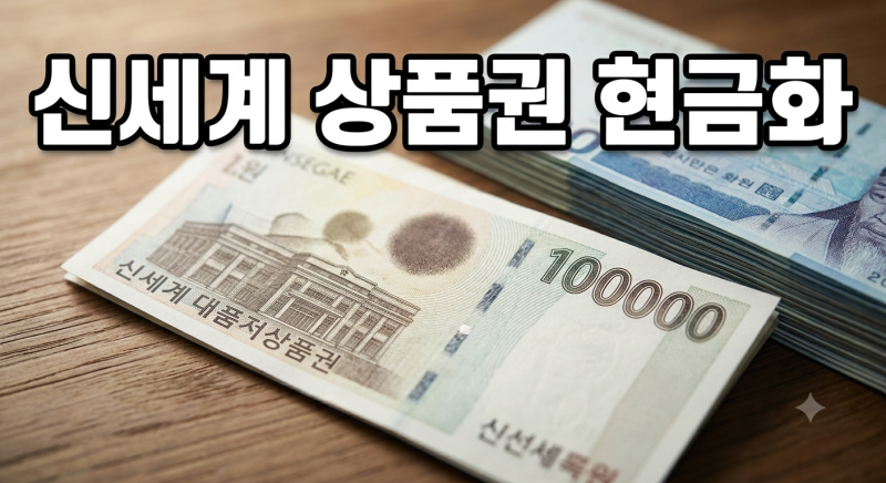 신세계 상품권 현금화, 쓱페이로 집에서 3분 만에 통장에 꽂는 법