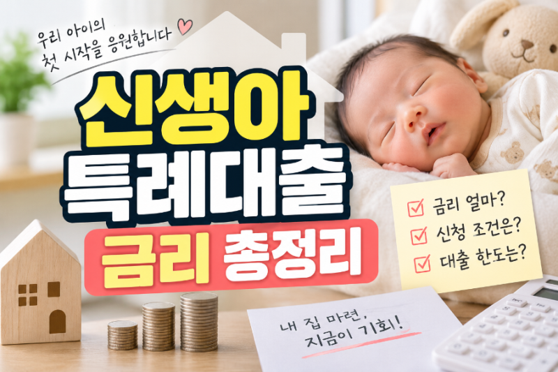 신생아 특례대출 금리 낮추는 법｜추가 출산 0.2%p·청약통장 우대